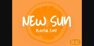 New Sun Font Poster 1