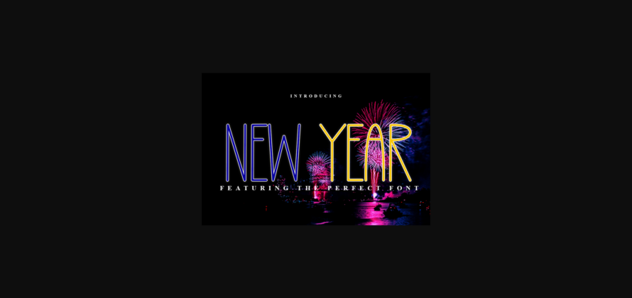 New Year Font Poster 3