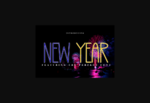 New Year Font Poster 1