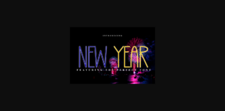 New Year Font Poster 1