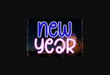New Year Font New Year Font Poster 1