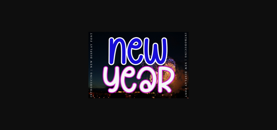 New Year Font Poster 1