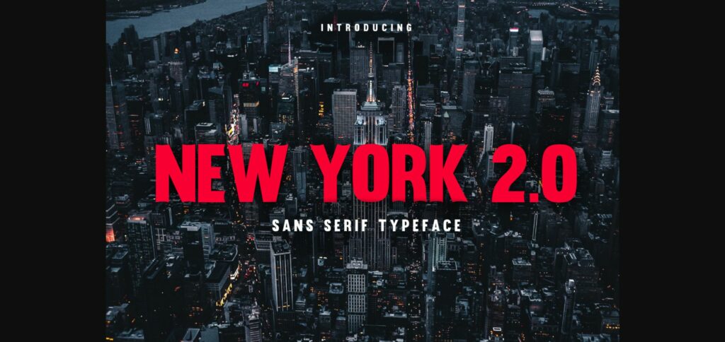 New York 2.0 Font Poster 3