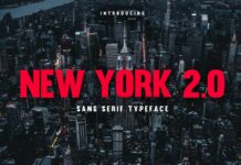 New York 2.0 Font Poster 1