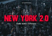 New York 2.0 Font Poster 1