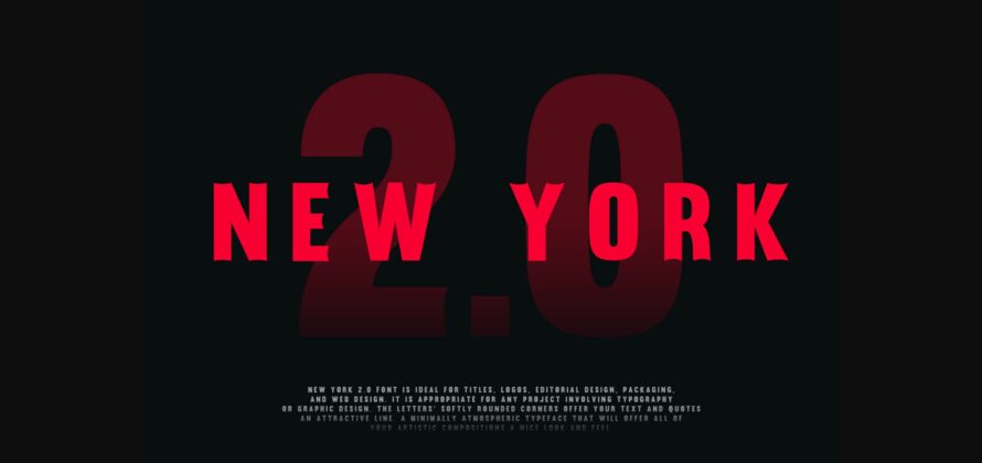 New York 2.0 Font Poster 11
