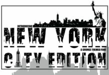 New York City Edition Font Poster 1