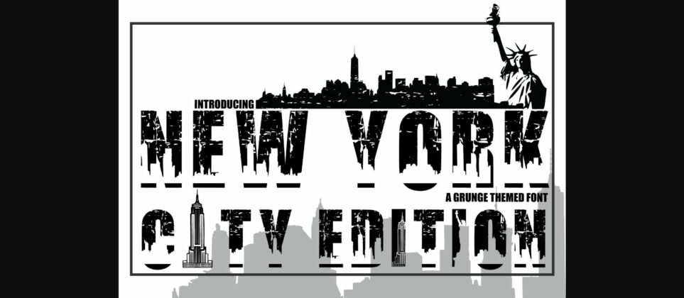 New York City Edition Font Poster 1