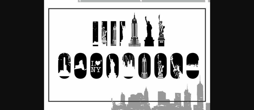 New York City Edition Font Poster 7