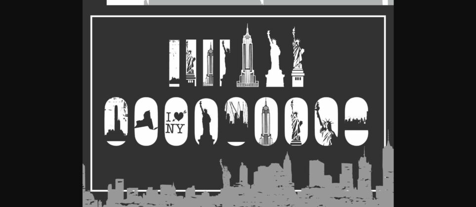 New York City Edition Font Poster 10