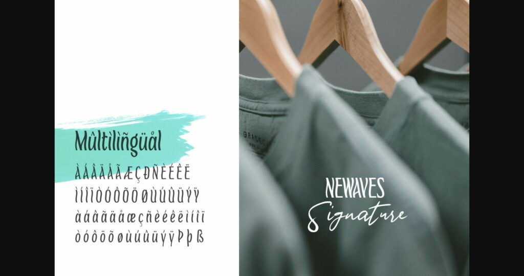 Newaves Font Poster 9