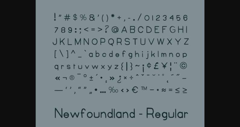 Newfoundland Font Poster 4