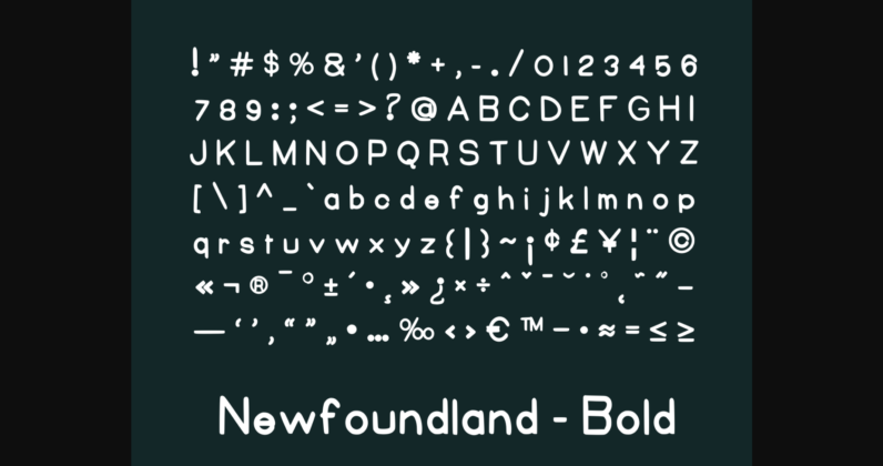 Newfoundland Font Poster 5