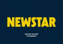 Newstar Font Poster 1