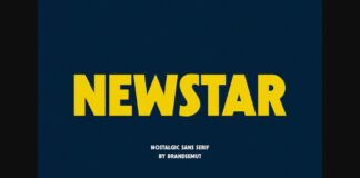 Newstar Font Poster 1