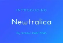 Newtralica Font Newtralica Font Poster 1