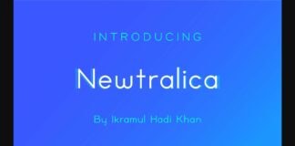 Newtralica Font Poster 1