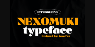 Nexomuki Font Poster 1