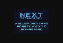 Next Technology Font Poster 1