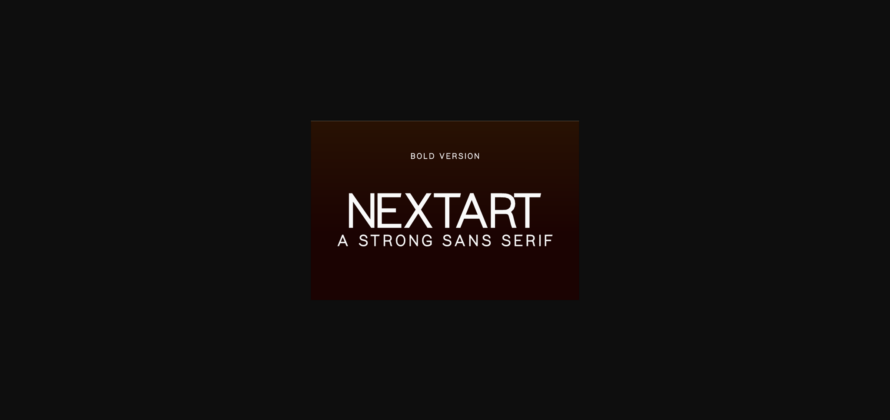 Nextart Bold Font Poster 3