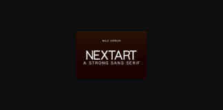 Nextart Bold Font Poster 1