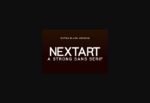 Nextart Extra Black Font Poster 1