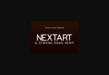 Nextart Extra Bold Font Poster 1