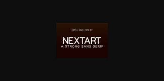 Nextart Extra Bold Font Poster 1
