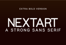 Nextart Extra Bold Font Nextart Extra Bold Font