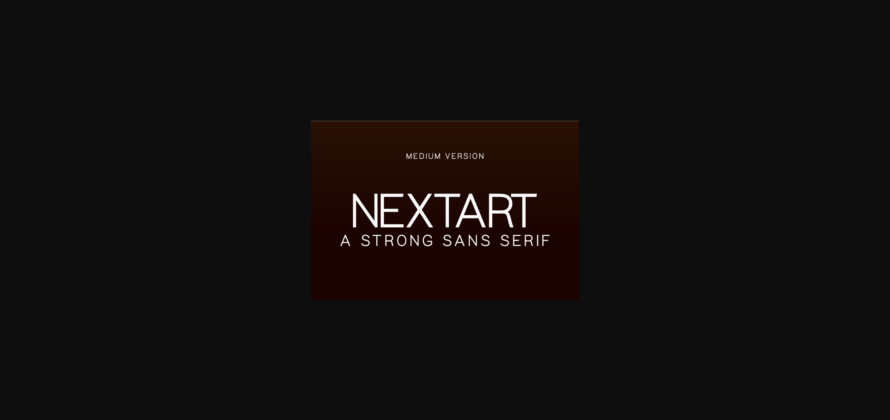 Nextart Medium Font Poster 3
