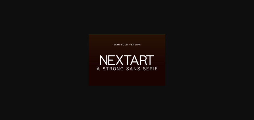 Nextart Semi-Bold Font Poster 3