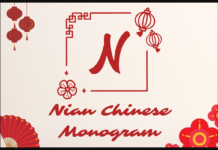 Nian Chinese Monogram Font Nian Chinese Monogram Font Poster 1