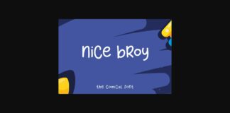 Nice Broy Font Poster 1