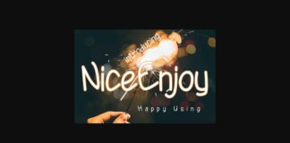 Nice Enjoy Font Poster 1