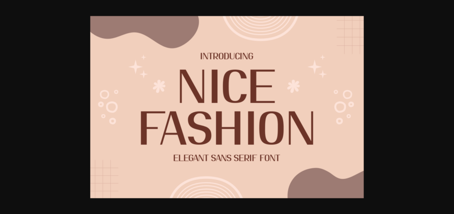 Nice Fashion Font Poster 3