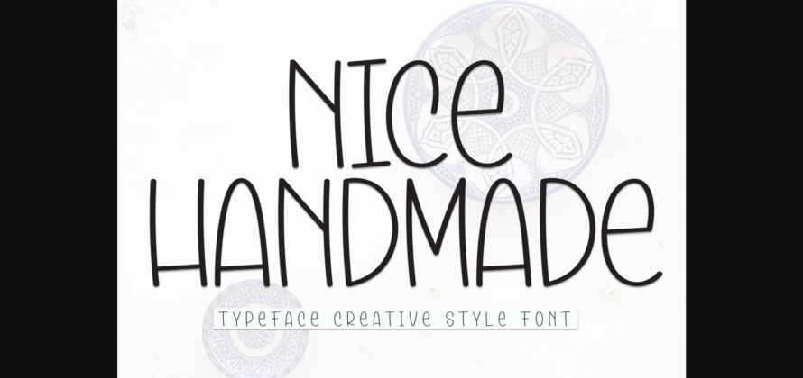 Nice Handmade Font Poster 3