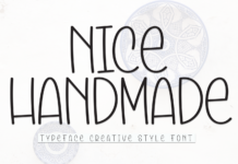 Nice Handmade Font Poster 1