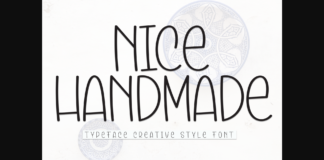 Nice Handmade Font Poster 1