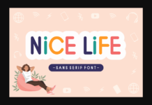 Nice Life Font Poster 1