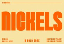 Nickels Font Poster 1