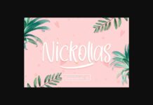 Nickollas Font Poster 1