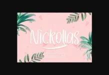 Nickollas Font Nickollas Font Poster 1