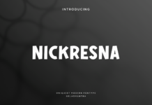 Nickresna Font Poster 1