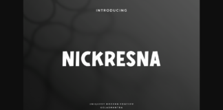 Nickresna Font Poster 1