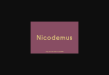Nicodemus Font Poster 1