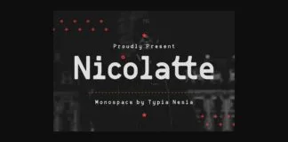 Nicolatte Font Poster 1