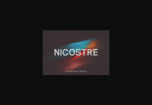 Nicostre Font Poster 1