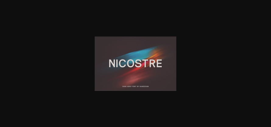 Nicostre Font Poster 1
