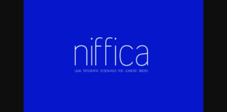 Niffica Font Poster 1