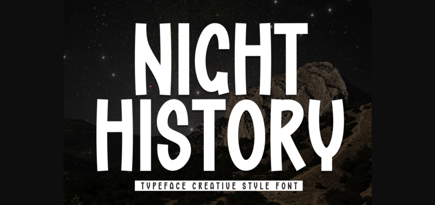 Night History Font Poster 3